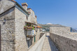 Fortified wall of medieval town Dubrovnik. Croatia, Europe
