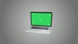 Notebook with track Green screen