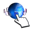 Hand Touch Globus