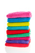 Colorful stacked towels