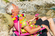 Photo: Sleeping while having vacation at the beach Sleeping while having vacation at the beach