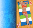 glamour beach girl