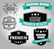 Set of vintage retro labels