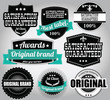 Set of vintage retro labels