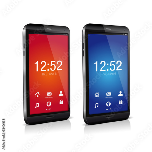 Vector: Vector smartphone with touch screen Vector smartphone with touch screen