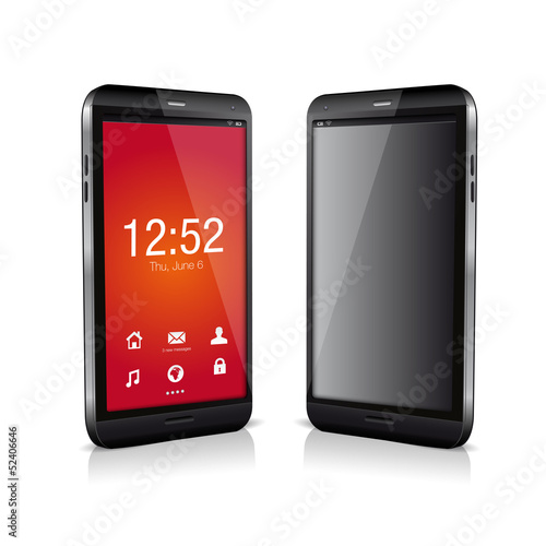 Vector: Vector smartphone with touch screen Vector smartphone with touch screen