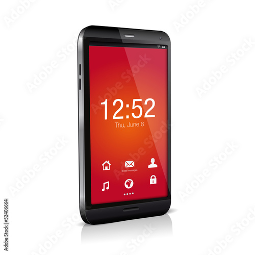 Vector: Vector smartphone with touch screen Vector smartphone with touch screen