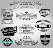 Set of vintage retro labels