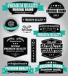 Set of vintage retro labels