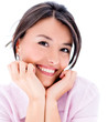 Beautiful woman smiling