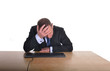 stressed businessman