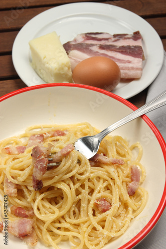 Photo: Spaghetti alla carbonara Spaghetti alla carbonara