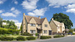 Traditional rural homes scene