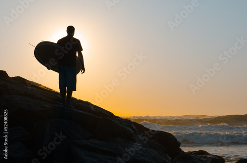 Photo: Surfer watching the waves Surfer watching the waves