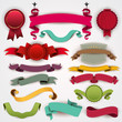 set of colorful ribbons 