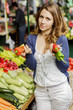 Young woman at the market