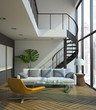 modern loft interior