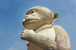 sacred monkey stone  in blue sky