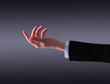 The businessman, a gesture, a finger.