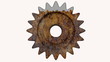 gear the engine various degrees of a deterioration in 3d