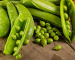 Fresh shelled  green peas