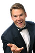 Handsome male host