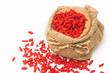 red dried goji berries ( Lycium Barbarum , wolfberry )