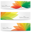 vector website header or banner set. EPS 10.