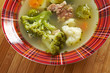 italian  farm-style   soup with broccoli