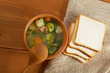 italian  farm-style   soup with broccoli