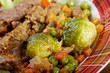 vegetables with spices and mincemeat