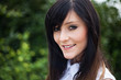Portrait of a bautiful young woman outdoor