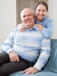 Happy mature woman with smiling husband