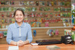 saleswoman at garden store