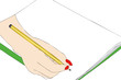 Illustration: Hand drawing that draws Hand drawing that draws