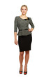 Business woman standing in full length