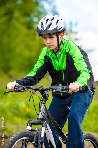 Photo: Boy cycling Boy cycling