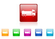 cistern vector glossy icon set