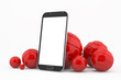 mobile concept: smartphone with blank screen