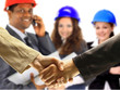 Handshake. The conclusion of the transaction