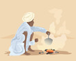 making chai