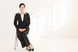 beautiful businesswoman sitting