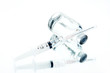 Medical ampoules and syringe