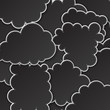 Vektor: Paper black paper cloud background. Paper black paper cloud background.