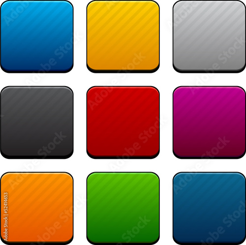 Vector: Square color icons. Square color icons.