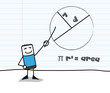 Geometry : calculating the area of ​​a circle