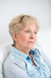 Portrait of an attractive elegant senior woman relaxingand dream
