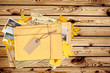 Old envelope with label