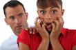 woman in a state of shock