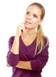 Photo: A young woman standing with folded arms A young woman standing with folded arms